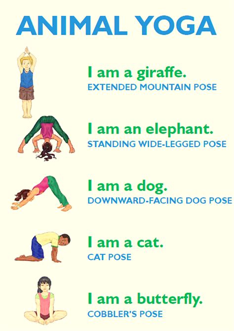 Animal Yoga Printable